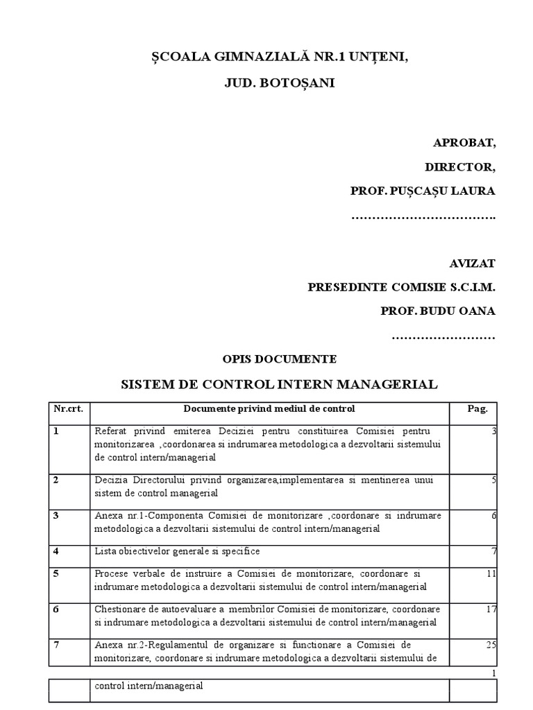 Comisie-SCIM Model | PDF