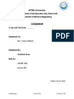 Assignment: Loop and Decision