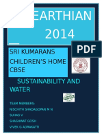 CBSE School Water Consumption & Rainwater Harvesting