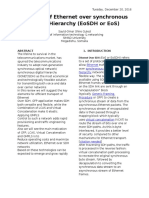 A Review of Ethernet Over Synchronous Digital Hierarchy (Eosdh or Eos)