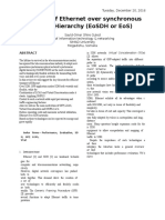 A Review of Ethernet Over Synchronous Digital Hierarchy (Eosdh or Eos)