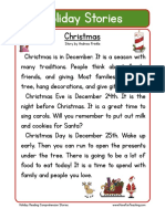 Holiday Stories Comprehension Christmas