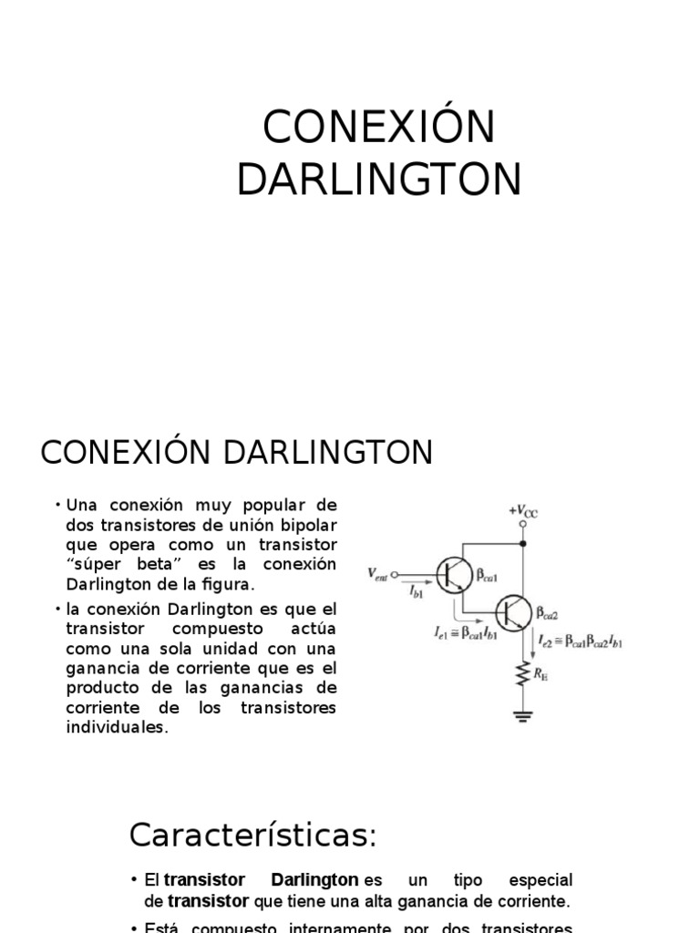 Darling Ton PDF Transistor Transistor de unión bipolar