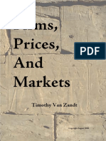 Firms Prices and Markets