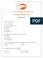 Sample Paper 12+jee