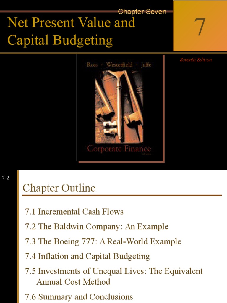Corporate Finance: Net Present Value and Capital Budgeting | PDF