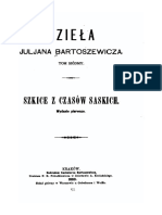 Historia Pierwotna Polski VII Szkice Z Czasów Saskich Juljan Bartosiewicz PDF