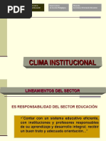 31726435-CLIMA-INSTITUCIONAL-CONVIVENCIA.ppt