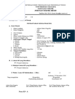 Formulir Kerja Praktek Teknik Mesin