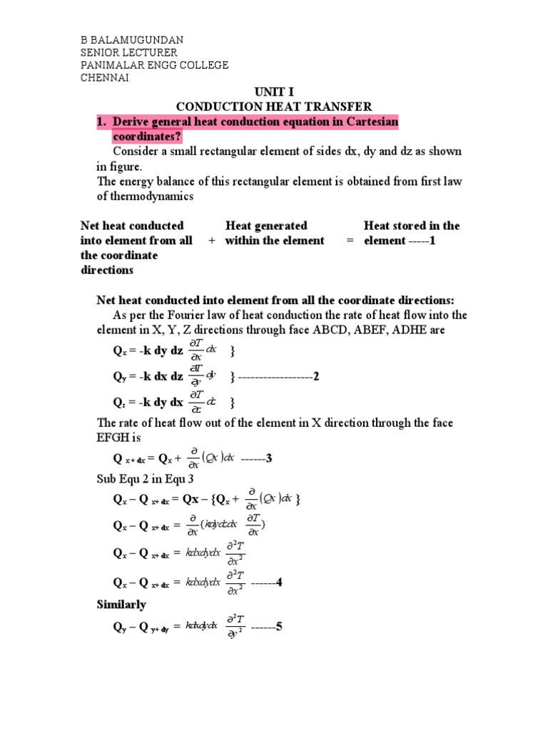 27847346 Heat and Mass Transfer Notes Boundary Layer Heat Transfer