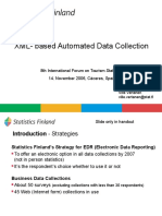 XML-based Automated Data Collection: 8th International Forum On Tourism Statistics 14. November 2006, Cáceres, Spain