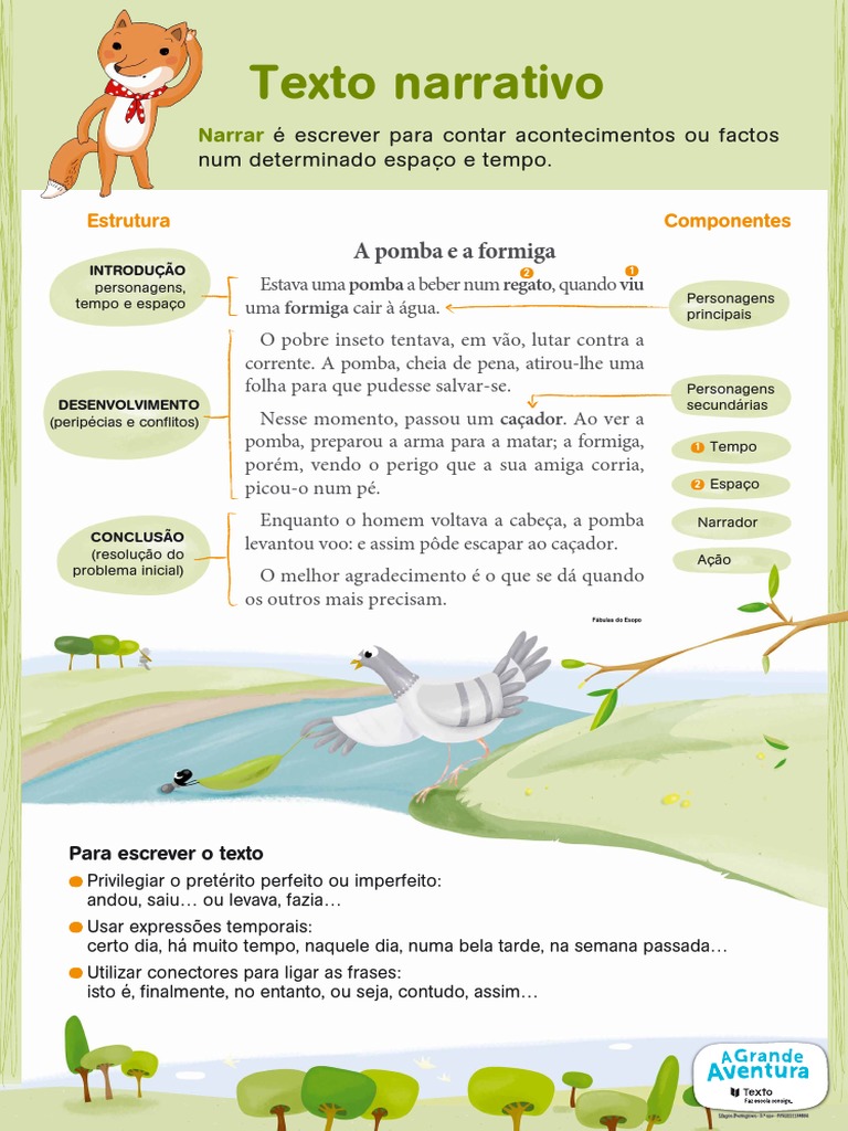Estrutura do Texto Narrativo para Crianças | PDF