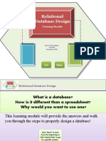 Database Design Learning Module