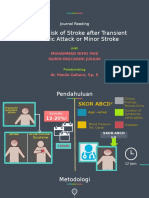 One Year Risk of Stroke after TIA or Minor Stroke