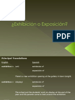 Exhibición o Exposición