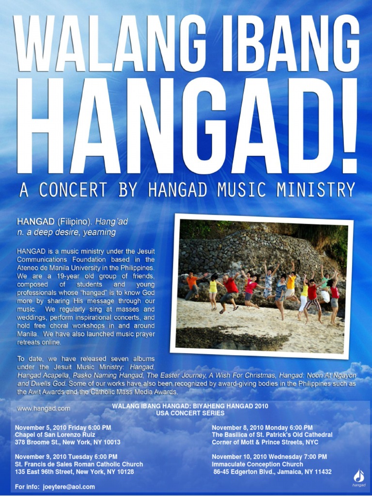 Hangad Concert Series 2010 Schedule | PDF