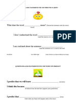 Sentence Frames Rubrics For Content and Language