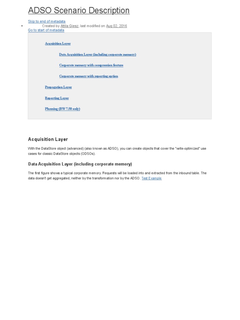 ADSO Activation and Reporting Overview | PDF | Metadata | Computer Data