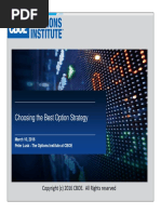 Choosing The Best Option Strategy: March 10, 2016 Peter Lusk - The Options Institute at CBOE