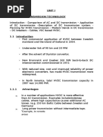 Unit 1 - DC Power Transmission Technology