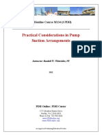 Practical Considerations in Pump Suction Arrangements: Pdhonline Course M134 (3 PDH)