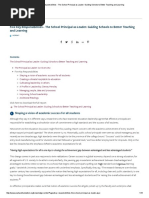 Five Key Responsibilities - The School Principal As Leader: Guiding Schools To Better Teaching and Learning