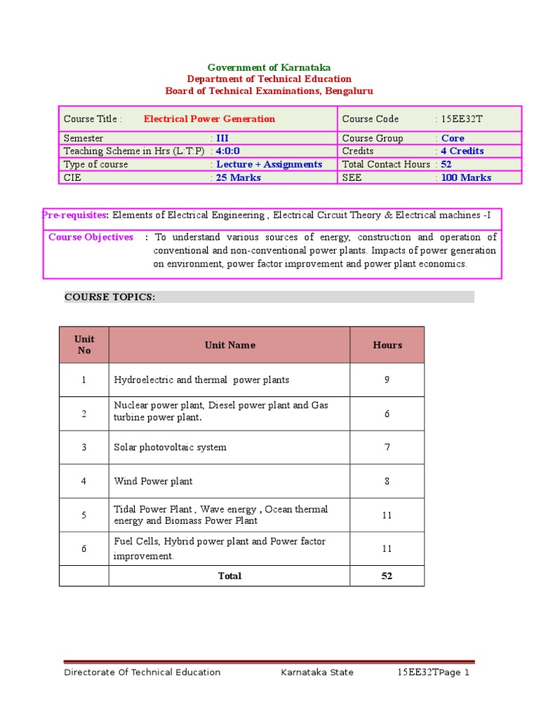 Electrical Power Generation PDF Power Station Photovoltaics