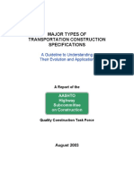 Transportation - Major Types of Transportation - Construction Specifications - AASHTO - 2003