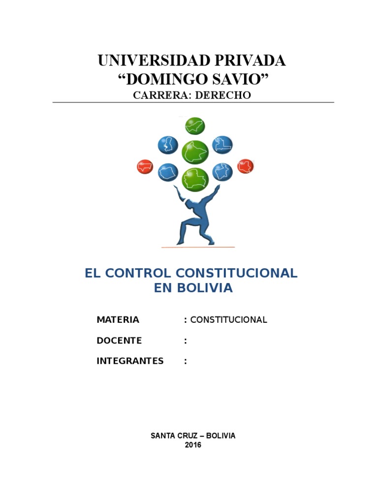 Control Constitucional en Bolivia | PDF | Derecho Constitucional