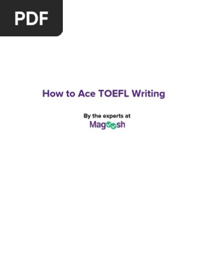 TOEFL Writing PDF