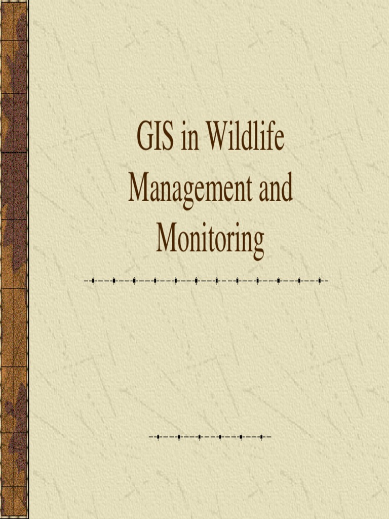 Dnr Wildlife Gis Pdf Geographic Information System Conservation