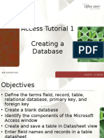 Access Tutorial 1 Creating A Database: First Course