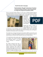 Sangat Sindh Report on Community Led Total Sanitation Latrines