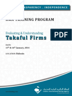 Takaful Firms: Iira Training Program