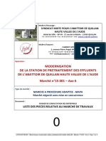 0 LISTE DES PIECES Modernisation Station Prétraitement Abattoir Quillan Marché N°15 001 Axe 6 PDF