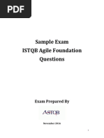 ISTQB Agile Tester Extension Sample Exam-ASTQB-Version