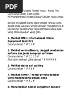 Download Kode Tombol Rahasia Ponsel Nokia by Abeng Manu Tanaka SN33485346 doc pdf