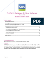 SDS ProVal Installation Guide Client & Database Q4 2015 PDF