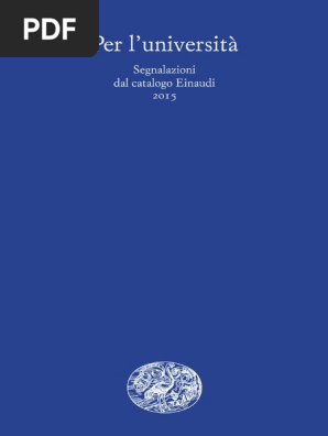 Einaudi Catalogo Universita 2015 Pdf