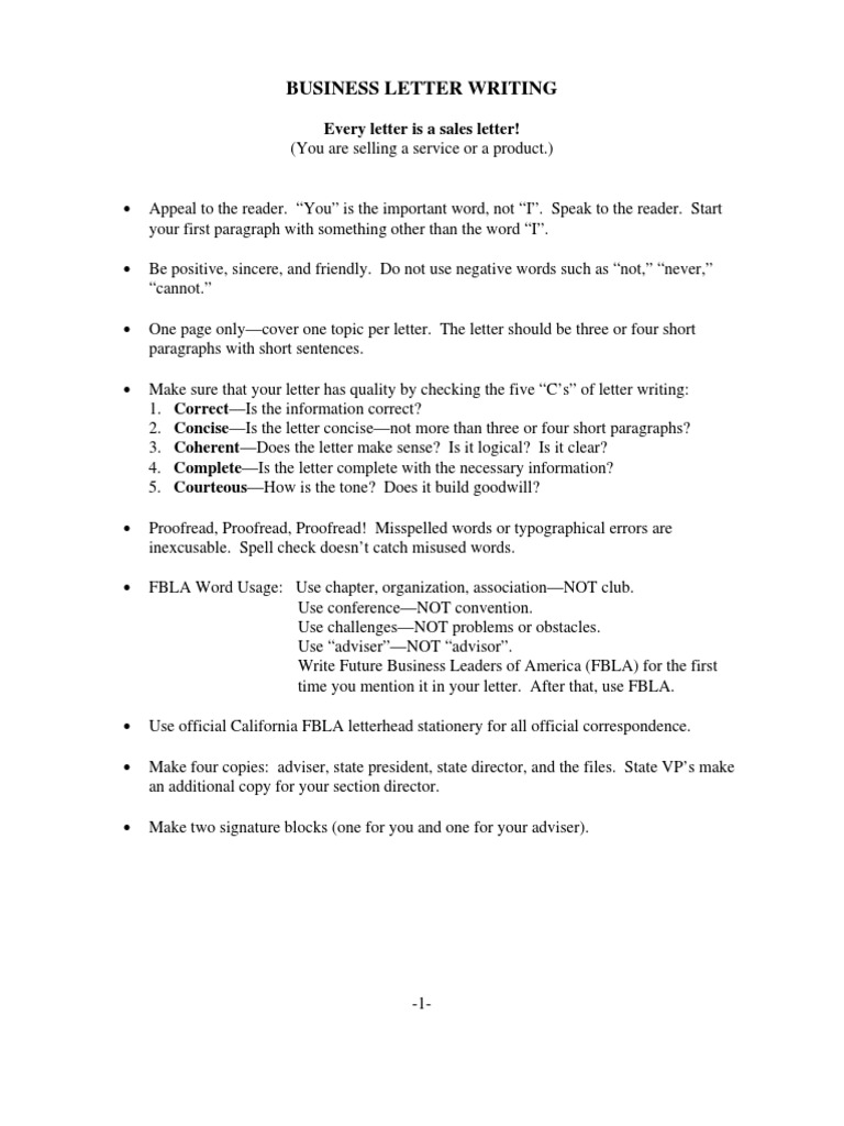 Business Letter Writing Guide | PDF | Address (Geography) | Envelope