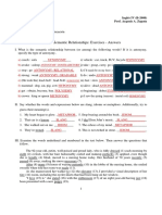 Unit 1 Semantic Relationships Exercises Answers