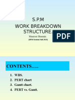 S.P.M Work Breakdown Structure.: Masroor Hussain