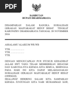 Sambutan Bupati Sosialisasi Germas