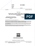 EN 12266-1-2012 Industrial Valves. Testing of Valves. Tests, Test Procedures and Acceptance Criteria. Mandatory Requirements PDF