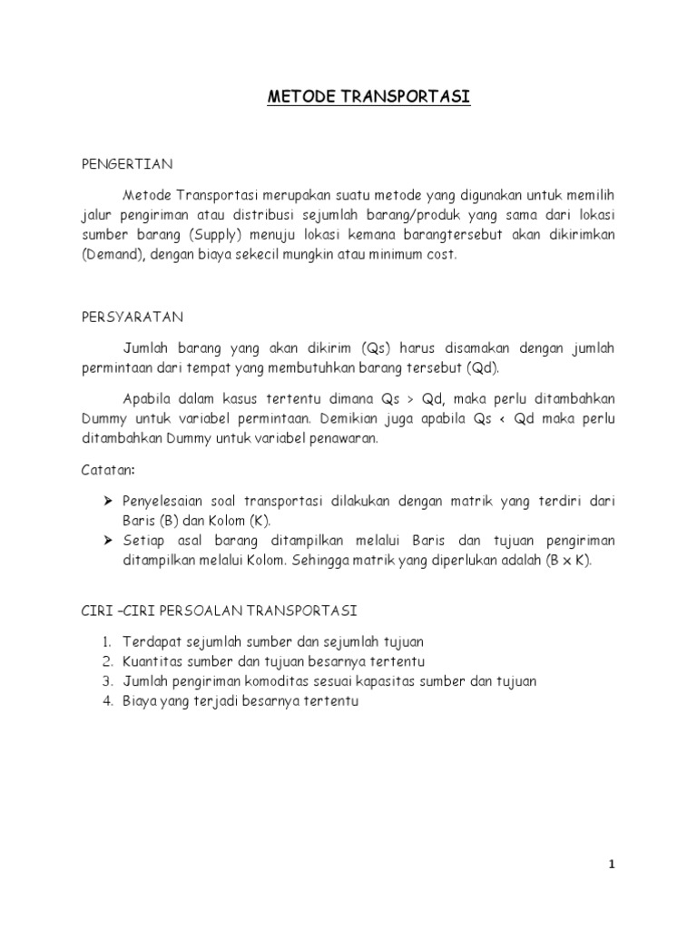 Contoh Soal Metode Vam Dengan Dummy Contoh Soal Terbaru