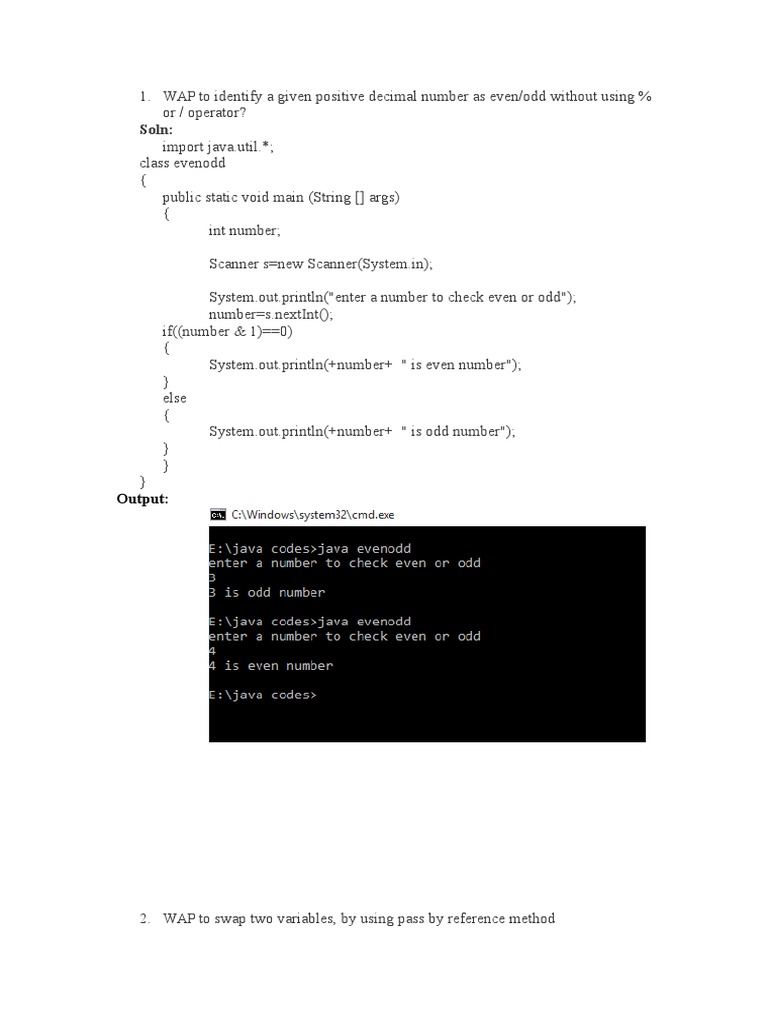 JAVA Programs Practical File | PDF | Array Data Structure | Java ...