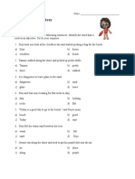 Identifying Adjectives Worksheet Reading Level 01