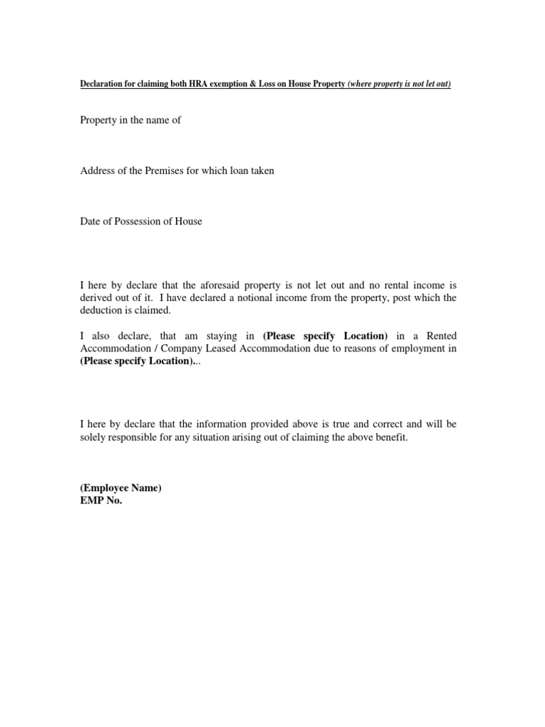 2-Hra &amp; HSL Interest Form | PDF