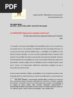 LA CORRUPCIÓN. Degeneración Ideológico-Institucional Mtro. Marcelino Núñez Trejo