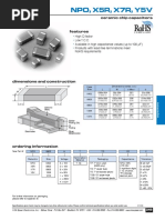 NPO X5R X7R Y5V: Ceramic Chip Capacitors